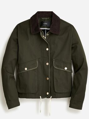 J. Crew Cropped Barn Jacket Green Size 3X